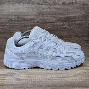 Nike P-6000 Men's Size 11 Tripple White Mesh Leather Sneakers (CD6404-100)